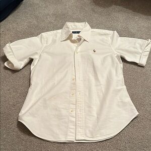 Womens White Polo Shirt